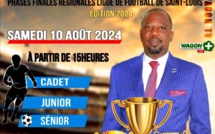 Saint-Louis du SÉNÉGAL- M. Amadou Niang parrain des finales régionales prévues le 10 Août 2024