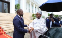 Revivez en images la séance de travail entre le Vice-Président de la Gambie, Muhammed B.S.JALLOW et le Premier Ministre Ousmane SONKO au building administratif Mamadou DIA.