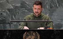 Zelensky : "La Russie doit être contrainte à la paix sur la base de la charte de l'ONU"