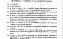 Législatives du 17 novembre 2024 : Voici les candidatures rejetées et celles qui sont validées