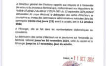 Politique Législatives du 17 novembre : Les Sénégalais ont jusqu'au 16 novembre pour retirer leur carte d'électeur