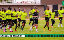 MATCH MALAWI-SÉNÉGAL : DERNIÈRE SÉANCE D’ENTRAINEMENT DES LIONS