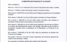 Arrêté  portant affectation des Inspecteurs des Impôts et des Domaines