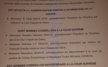 Les nominations du CONSEIL SUPERIEUR DE LA MAGISTRATURE!