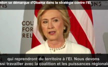 Hillary Clinton : « Notre rôle est de vaincre et détruire » l’Etat islamique