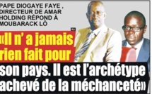 Pape Diogoye Faye descend en flammes l'économiste Moubarack Lô: " Il n'a jamais rien fait pour son pays (...) Il est l'archétype de la méchanceté (...)